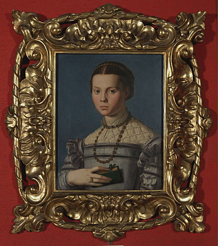 Аньоло Бронзино Портрет девушки с книгой.