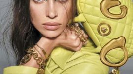 Ирина Шейк для Versace: кислотный — новый черный?