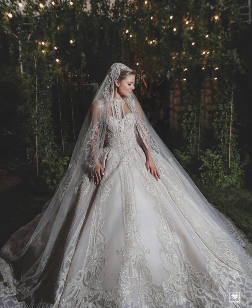Эли Сааб, платье для невесты сына