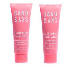Sand&Sky Pink Clay Mask and Exfoliator Duo