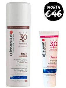 Ultrasun Body Tan Activator SPF 30 With FREE Face SPF 30