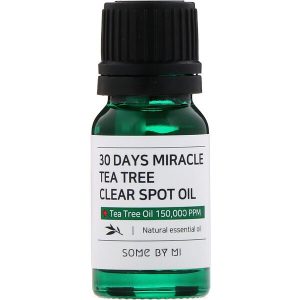 Some By Mi 30 days miracle tea tree clear spot oil  — масло чайного дерева + пантенол для точечного нанесения на прыщи