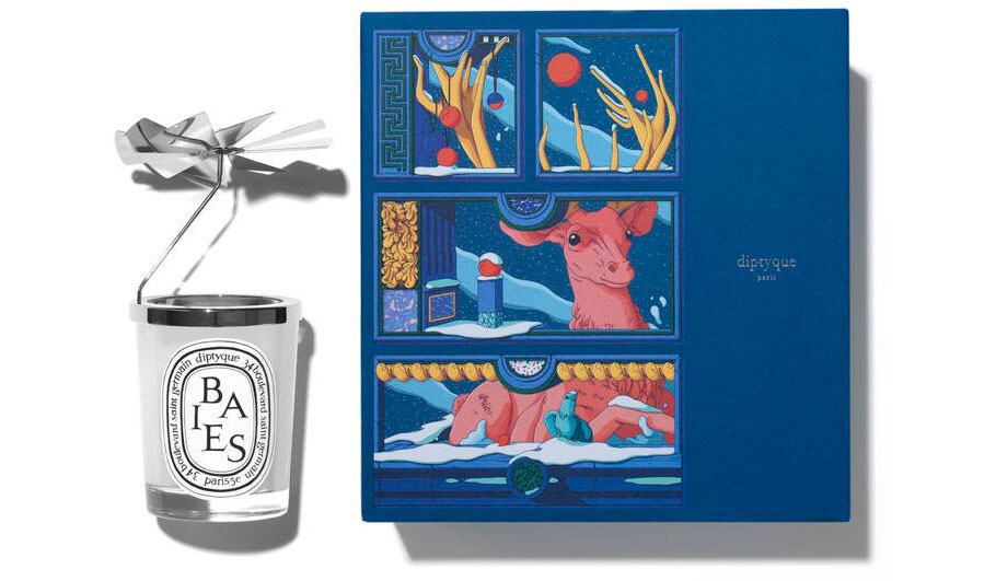 Diptyque Carousel with Baies Scented Candle - Рождественские наборы Diptyque 2020