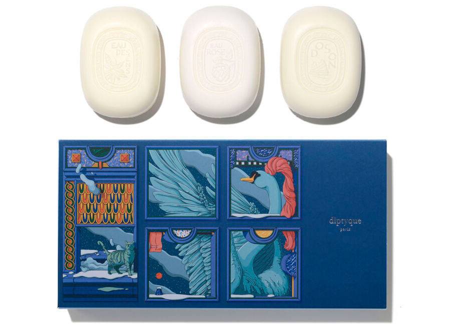 Diptyque Kit of 3 Soaps