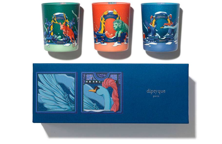 Diptyque Set of 3 Candles - Рождественские наборы Diptyque 2020