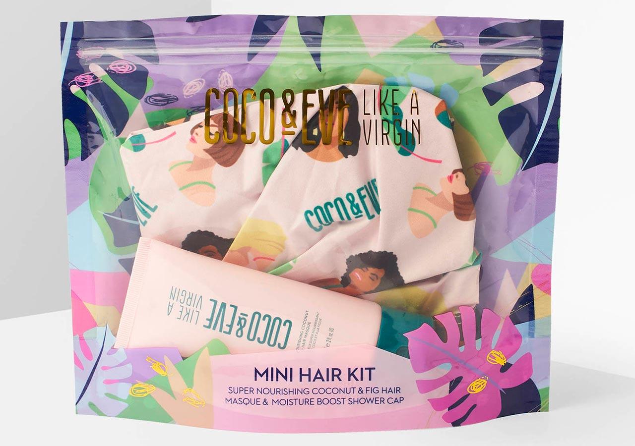 Coco & Eve Mini Hair Mask and Shower Cap Gift Set