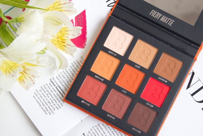Палетка By BEAUTY BAY Fiery Matte Palette — отзыв и свотчи
