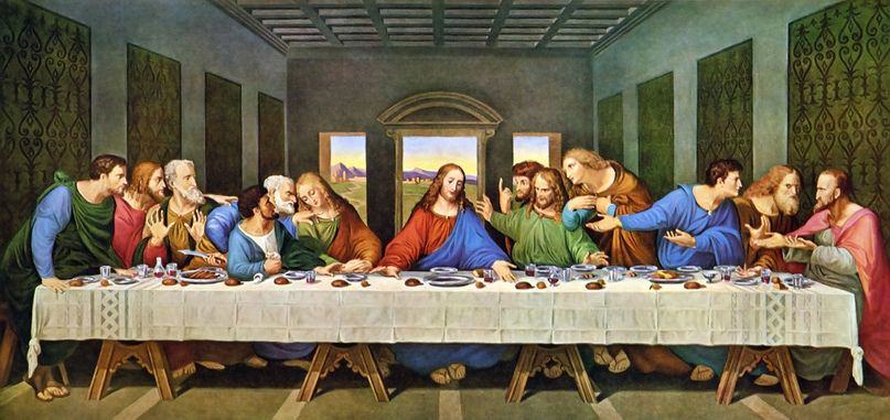 Леонардо да Винчи "Тайная вечеря"