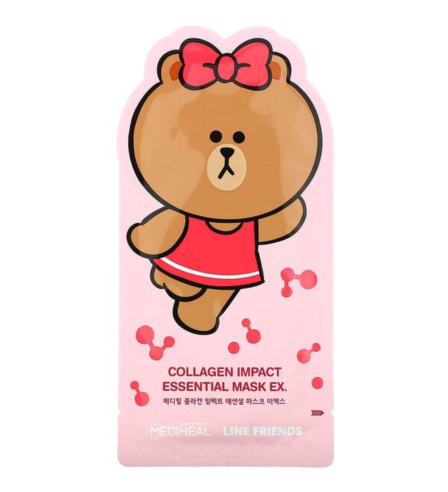 Mediheal Line Friends Collagen Impact Essential Beauty Mask EX